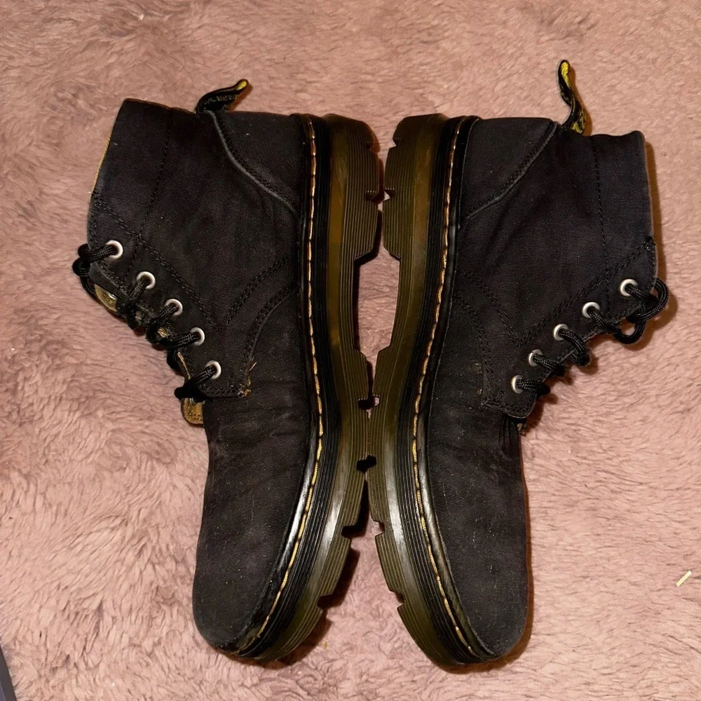 Dr. Martens Bonny Black Canvas Lace Up Chukka Boots Men’s 10 punk goth grunge